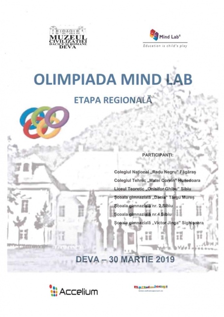 Eveniment educațional: "OLIMPIADA MIND LAB", etapa regională a competiţiei internaţionale