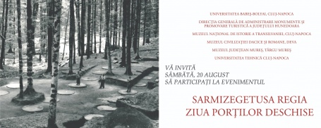Sâmbătă, 20 august 2022, Ziua Porților Deschise la Sarmizegetusa Regia!!!